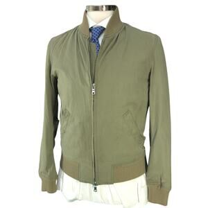 Buck Mason Mens Size XS Jacket Flight Nylon LZ Green Full Zip Insulated